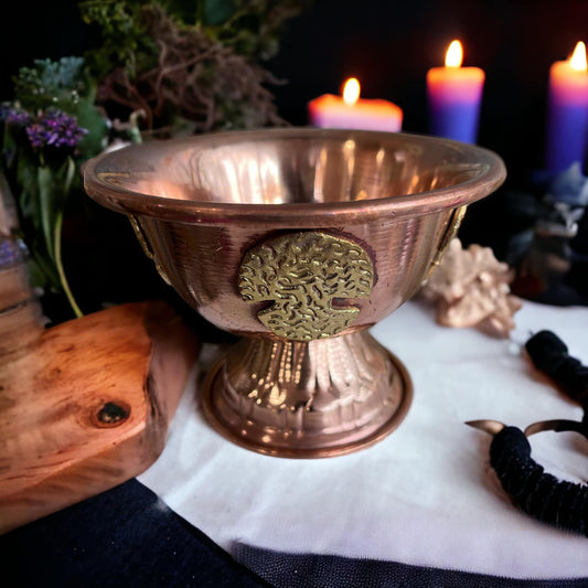 calice rituel, calice en cuivre