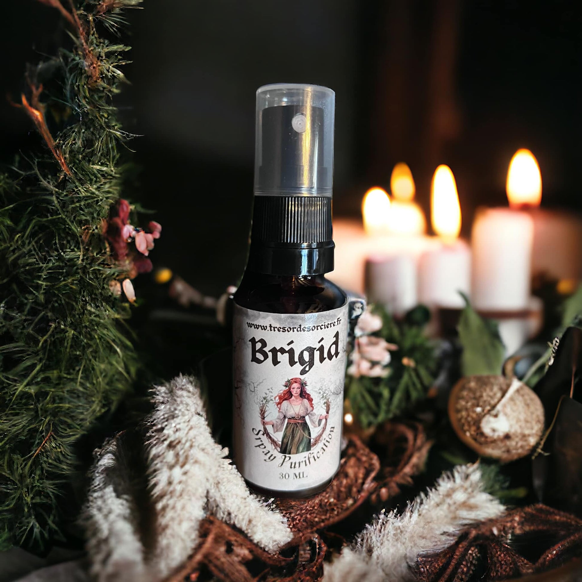 Brume magique Déesse BRIGID, ésotérique, celtique, rituel, wicca, sorcière, sorcellerie, autel, vikings