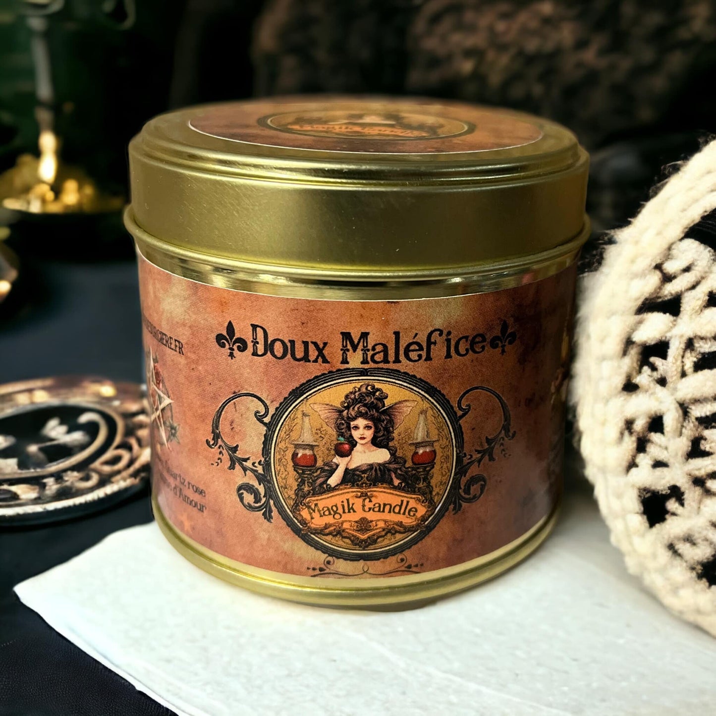Bougie d'intention " doux maléfice"