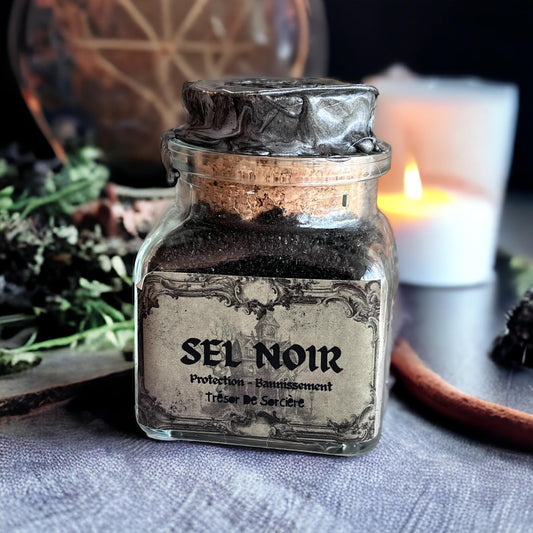 sel noir de sorcière, pot sel noir