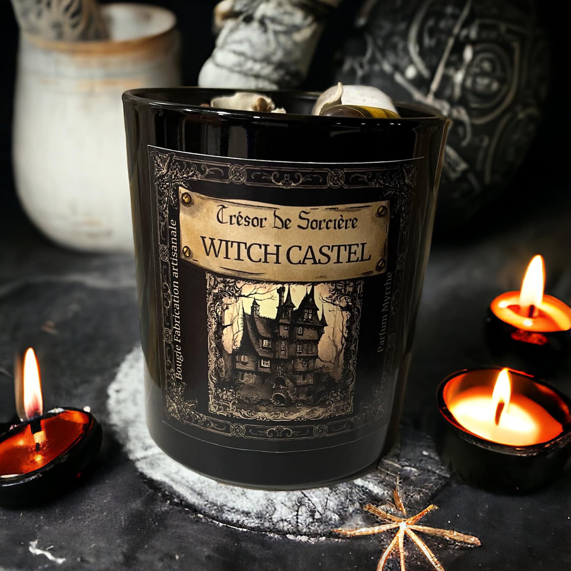 Bougie protection, bougie intention, bougie manifestation "Witch Castel"