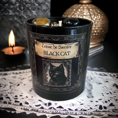 Bougie protection, bougie purification, bougie rituel, bougie black car