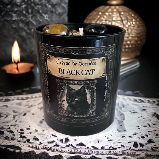 Bougie protection, bougie purification, bougie rituel, bougie black car
