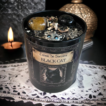 Bougie protection, bougie purification, bougie rituel, bougie black car