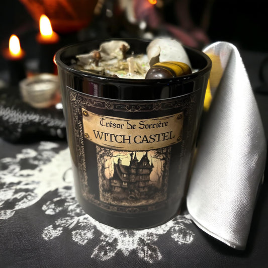 Bougie protection, bougie intention, bougie manifestation "Witch Castel"