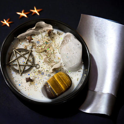 Bougie protection, bougie intention, bougie manifestation "Witch Castel"