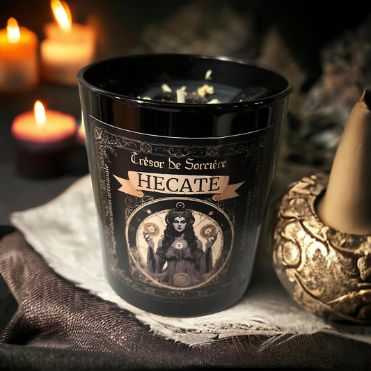Bougie Hécate, deesse hécate, bougie d’intention