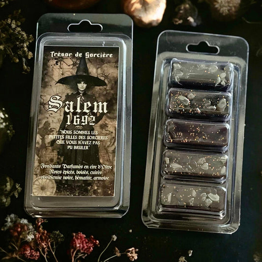 Fondants parfumés "Salem 1692", fondants sorcière, fondants d'intentions, fondants samhain, fondants magiques, fondants parfumés