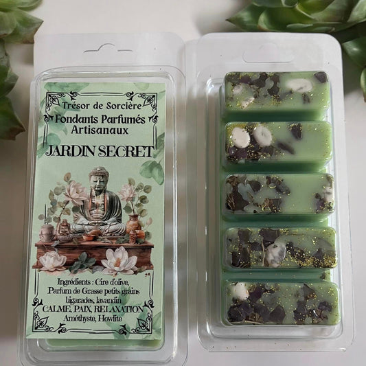 Fondants parfumés "Jardin secret", fondant sorcière, fondants d'intention