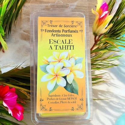 Fondants parfumés "escale à Tahiti", fondants d'intentions, fondants de cire