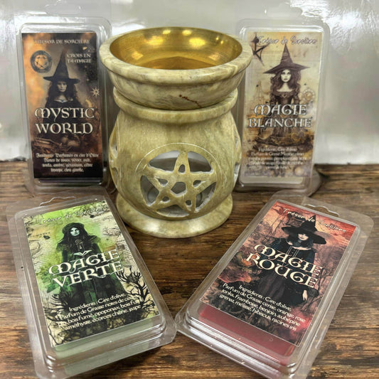 Pack de fondants parfumés "I am a witch", fondants parfumés en cire, fondants sorcière, fondants d'intention