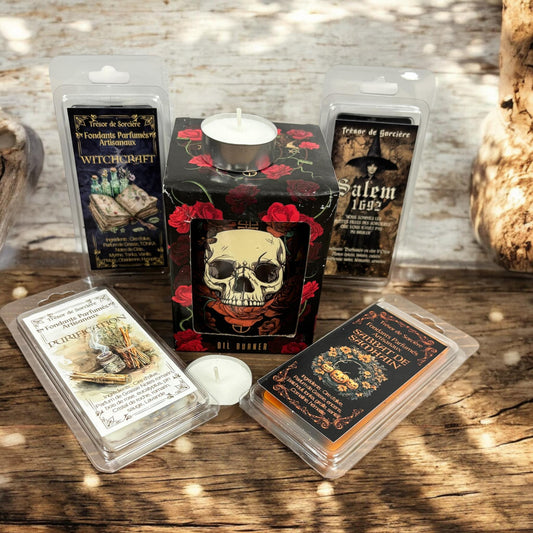 Pack fondants parfumés "sorcière de Salem", fondants de cire parfumés, fondants sorcière, fondants d'intention