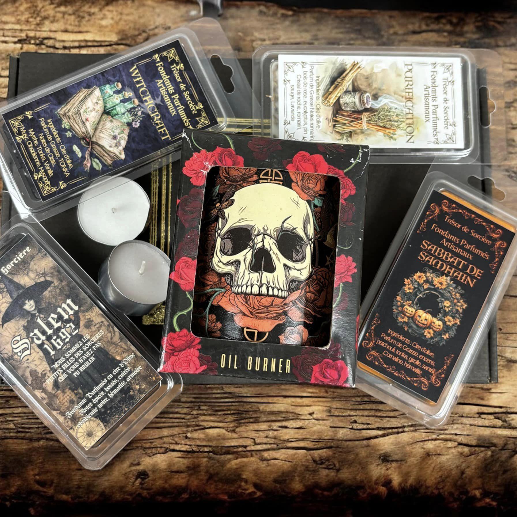 Pack fondants parfumés "sorcière de Salem", fondants de cire parfumés, fondants sorcière, fondants d'intention