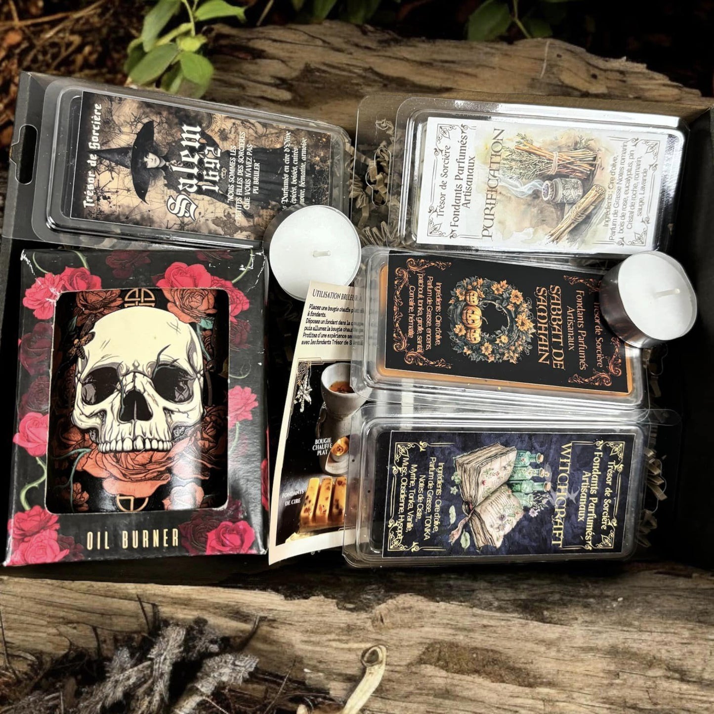 Pack fondants parfumés "sorcière de Salem", fondants de cire parfumés, fondants sorcière, fondants d'intention
