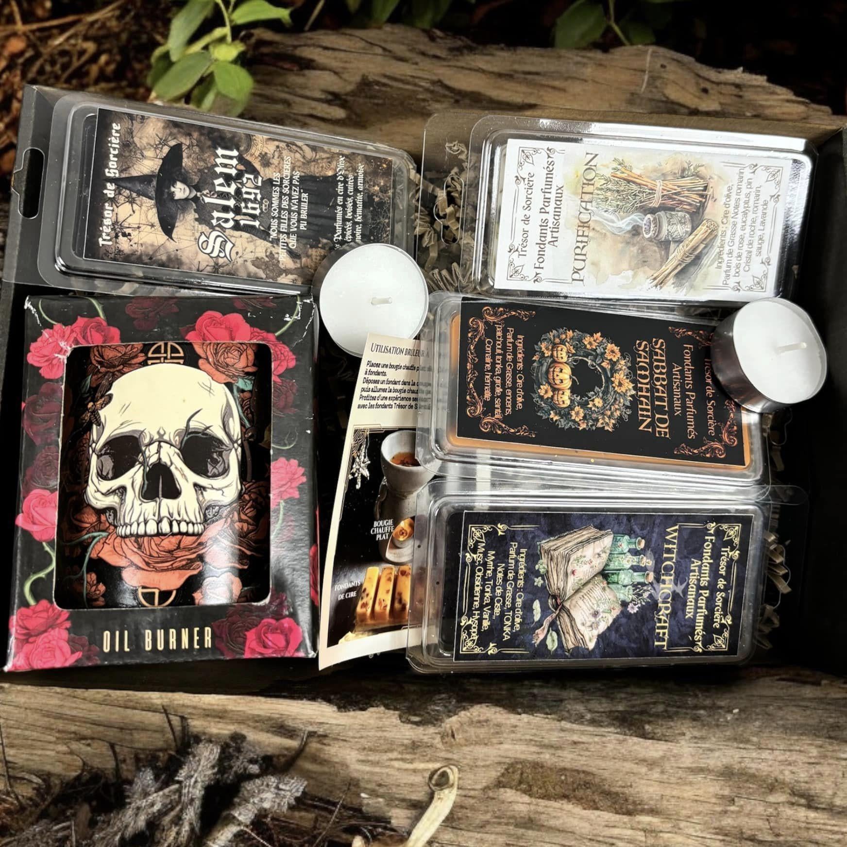 Pack fondants parfumés "sorcière de Salem", fondants de cire parfumés, fondants sorcière, fondants d'intention