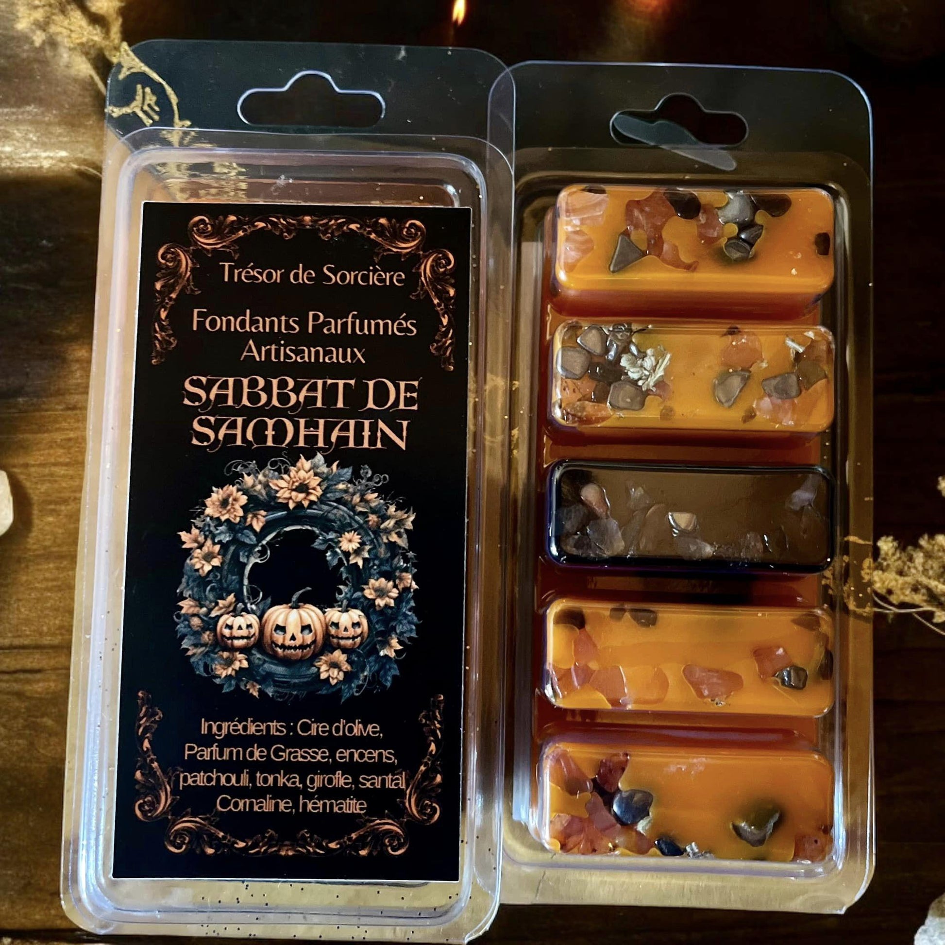 Pack fondants parfumés "sorcière de Salem", fondants de cire parfumés, fondants sorcière, fondants d'intention