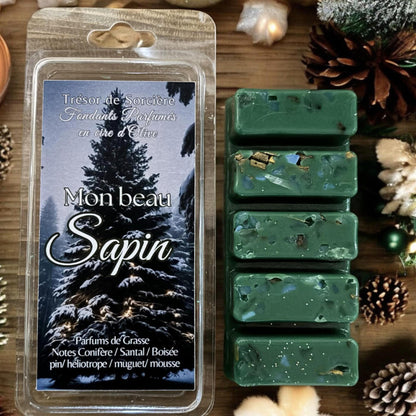 fondants de cire parfumés, fondants de cire "Mon beau sapin", fondants parfumés Noël, fondants Yule
