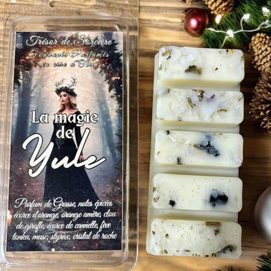 Fondants parfumés, fondants "la magie de Yule", fondants de cire parfumés, fondants Yule, fondants Noël, fondants magiques