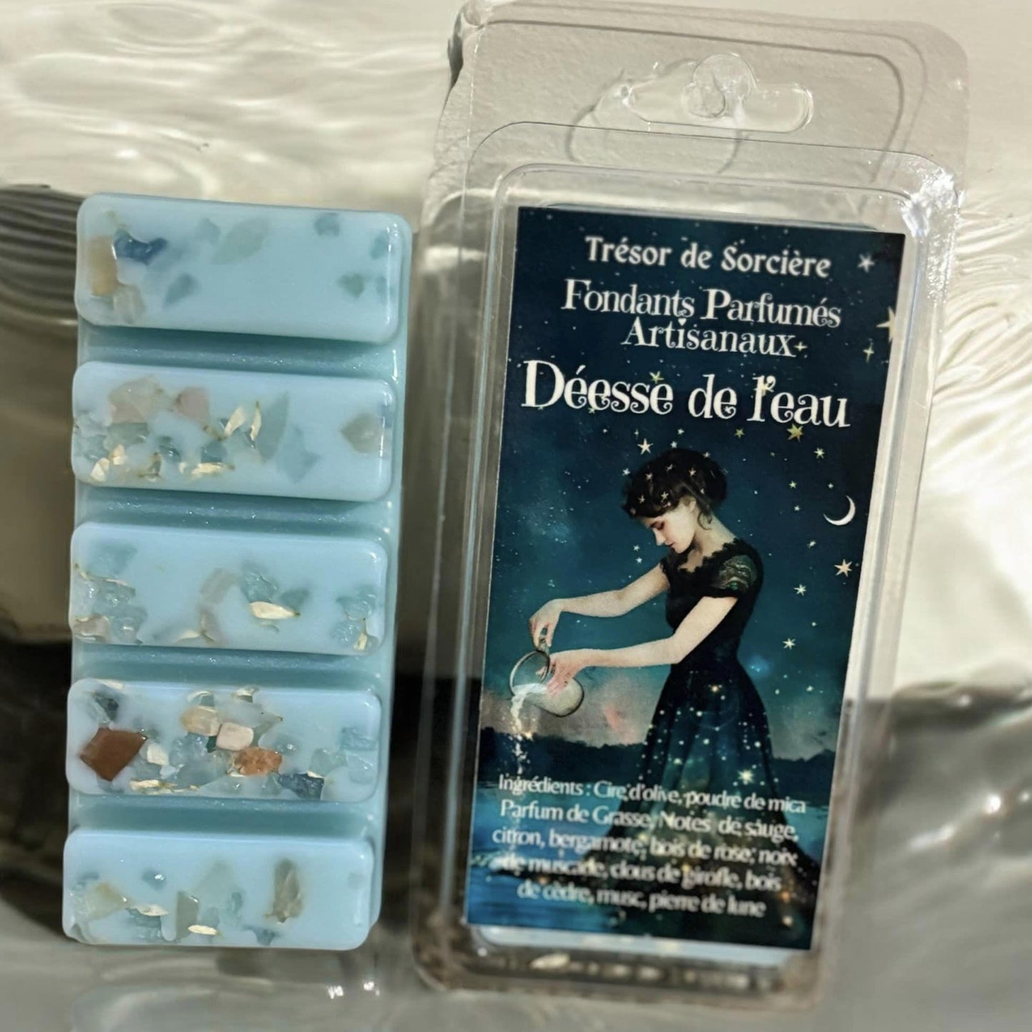 Fondants de cire parfumés, fondants "déesse de la terre", fondants parfumés, fondants d'intentions, fondants sorcière, fondants magiques