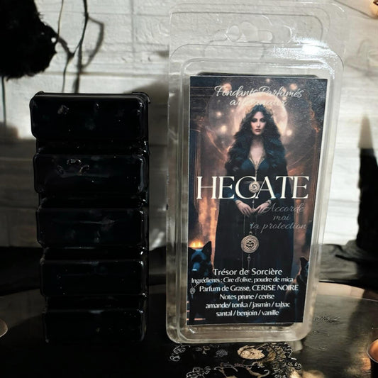 fondants parfumés Hécate, fondants sorcière, fondants d'intentions, witchcraft, fondants de cire parfumés