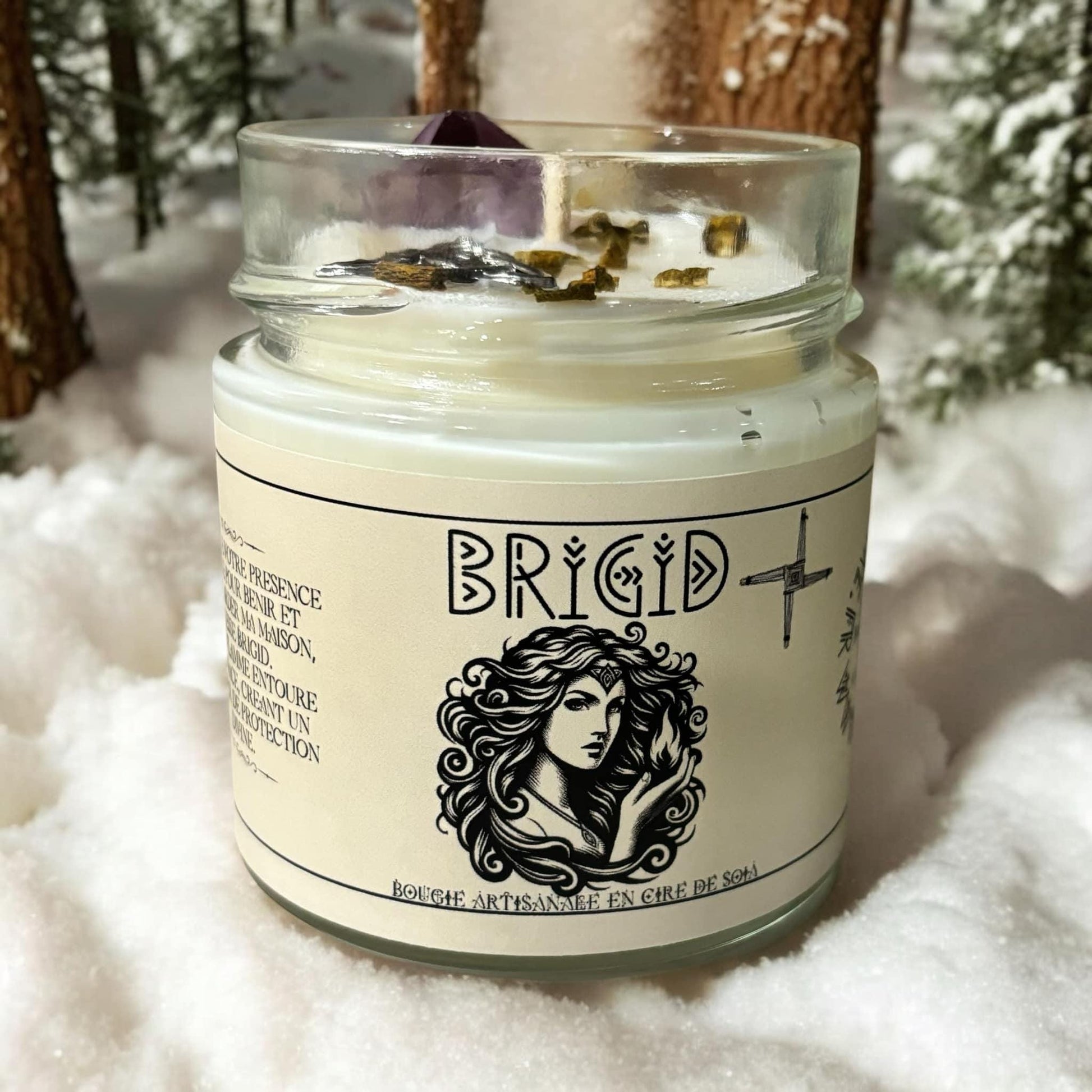 bougie de Imbolc, sabbat d'Imbolc, Imbolc, bougie Brigid, déesse Brigid