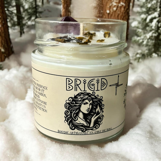 bougie de Imbolc, sabbat d'Imbolc, Imbolc, bougie Brigid, déesse Brigid
