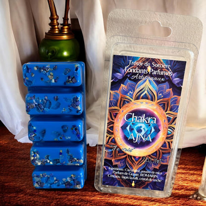 coffret chakras fondants, coffret fondants parfumés, fondants chakras, fondants d'intention, fondants sorcière, chakras
