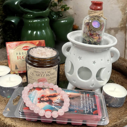 coffret cadeau saint valentin, fondants de cire parfumés, coffret bougie et fondants, saint valentin