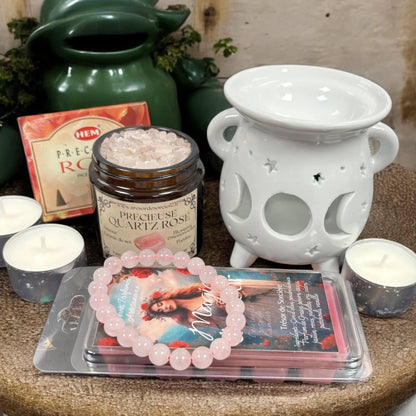 coffret cadeau saint valentin, fondants de cire parfumés, coffret bougie et fondants, saint valentin