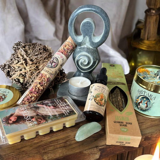 box Ostara, box sorcière, witchbox, box spirituelle, sabbat Ostara