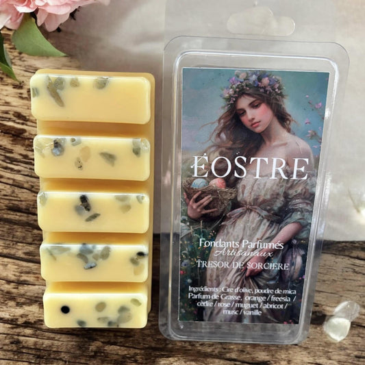 fondants parfumés "Eostre", fondants Ostara, sabbat Ostara, fondants sorcière, fondants magiques, fondants d'intentions,