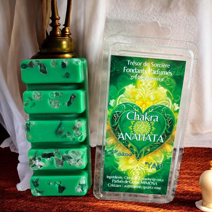 coffret chakras fondants, coffret fondants parfumés, fondants chakras, fondants d'intention, fondants sorcière, chakras