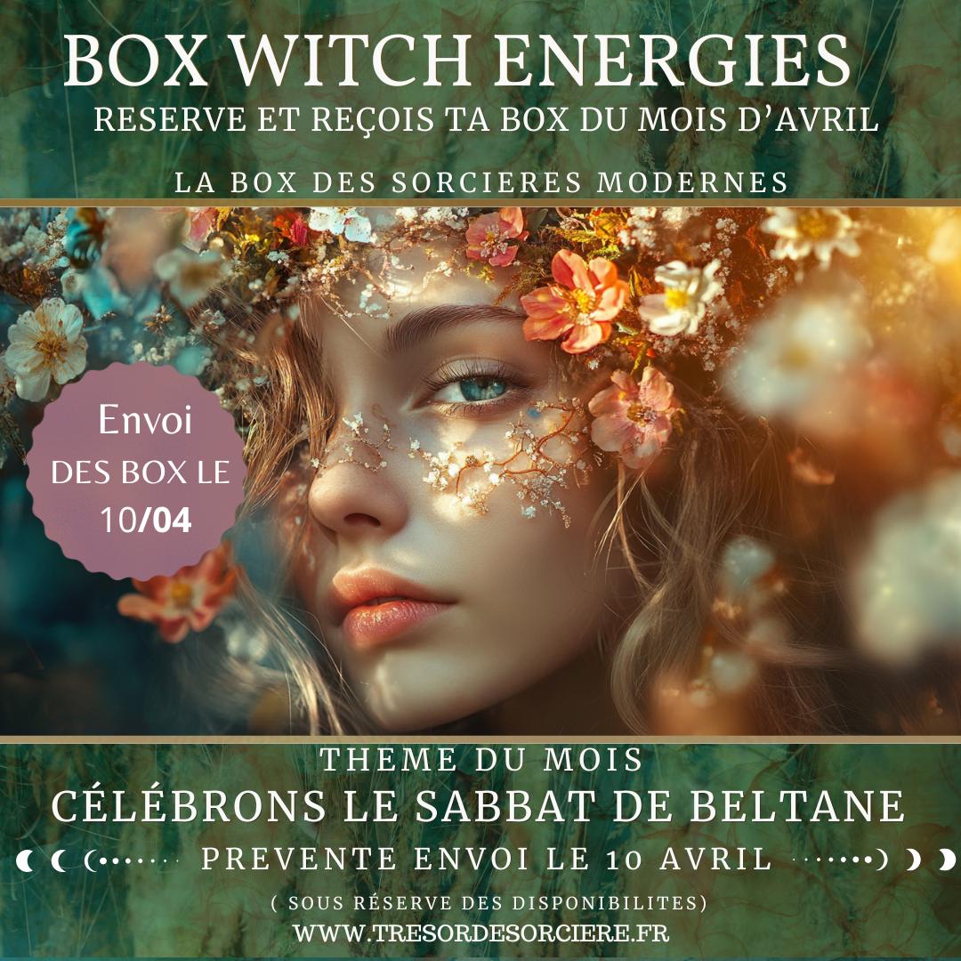 Box de Beltane, witch box Beltane, box mensuelle, box spirituelle, box ésotérique, sabbat de Beltane