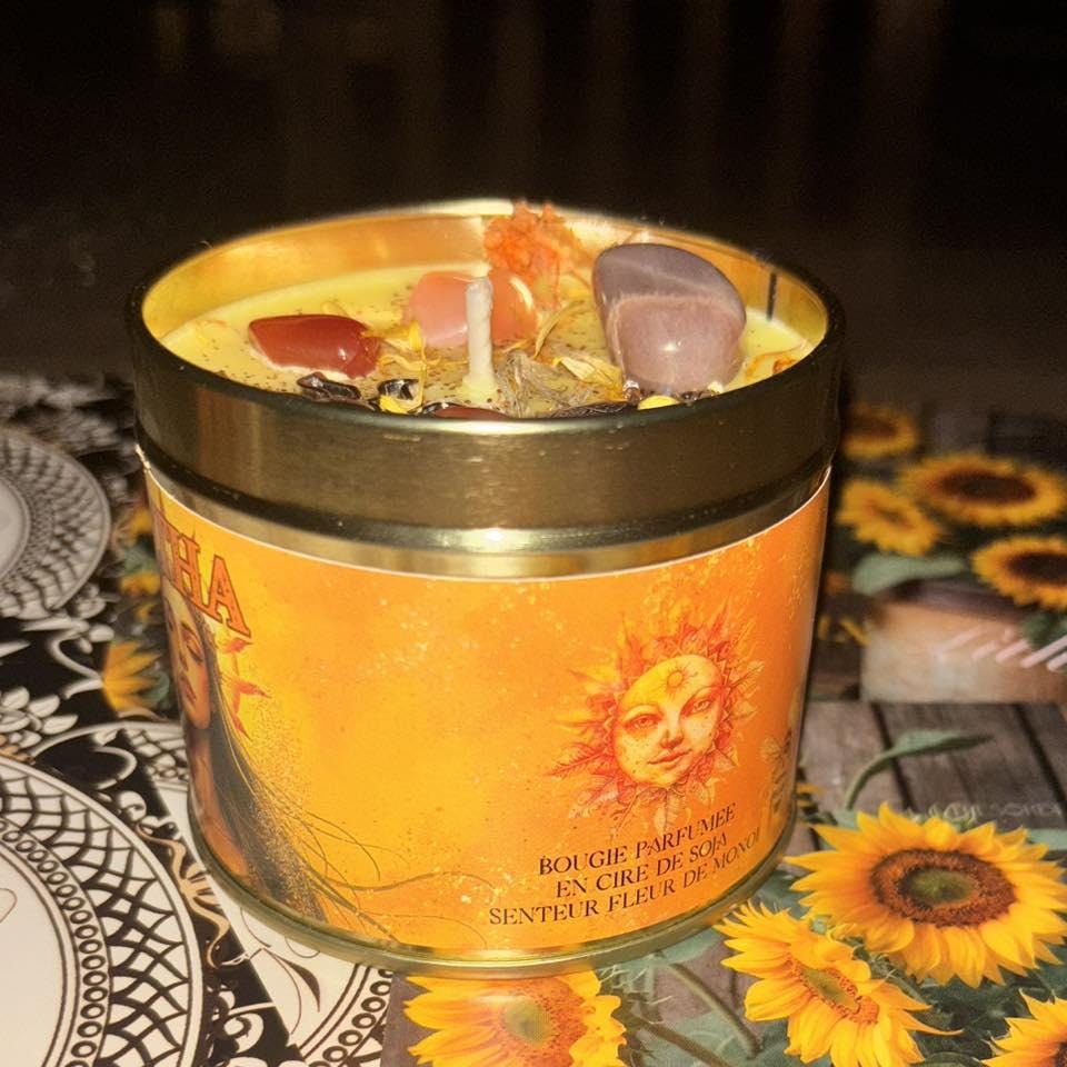 bougie Litha, sabbat de Litha, solstice d'été, summer, Litha, box Litha