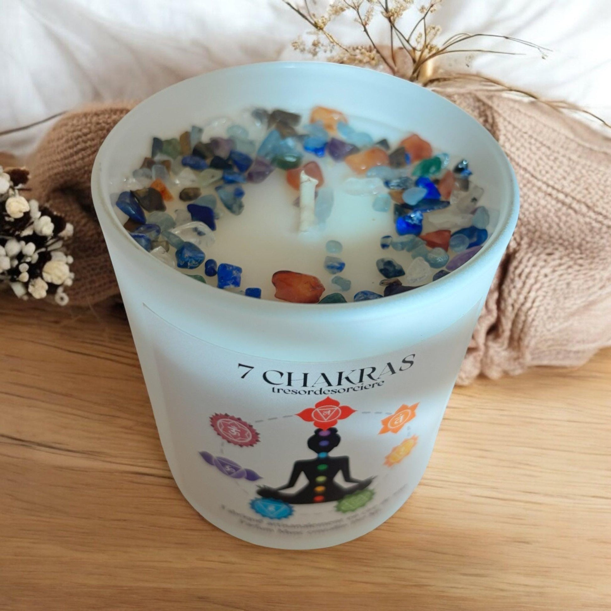 box 7 chakras, bougie chakras, encens chakras, box spirituelle, box sorcière, box mensuelle