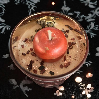 Bougie "fruit du péché", bougie d'intention, bougie parfumée, bougie gothique, bougie sorcière