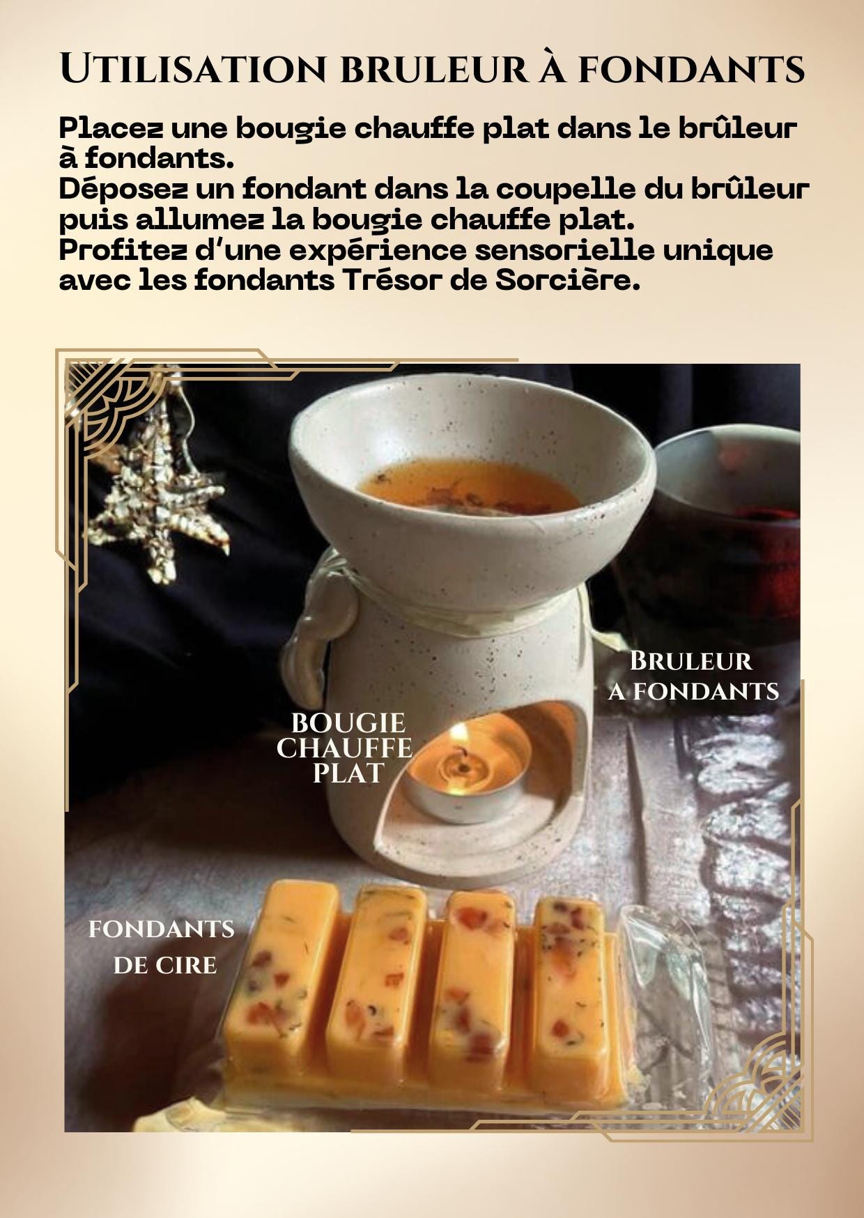 Fondants de Mabon, fondants de cire parfumés, fondants d'intention, fondants sorcière, sabbat de Mabon