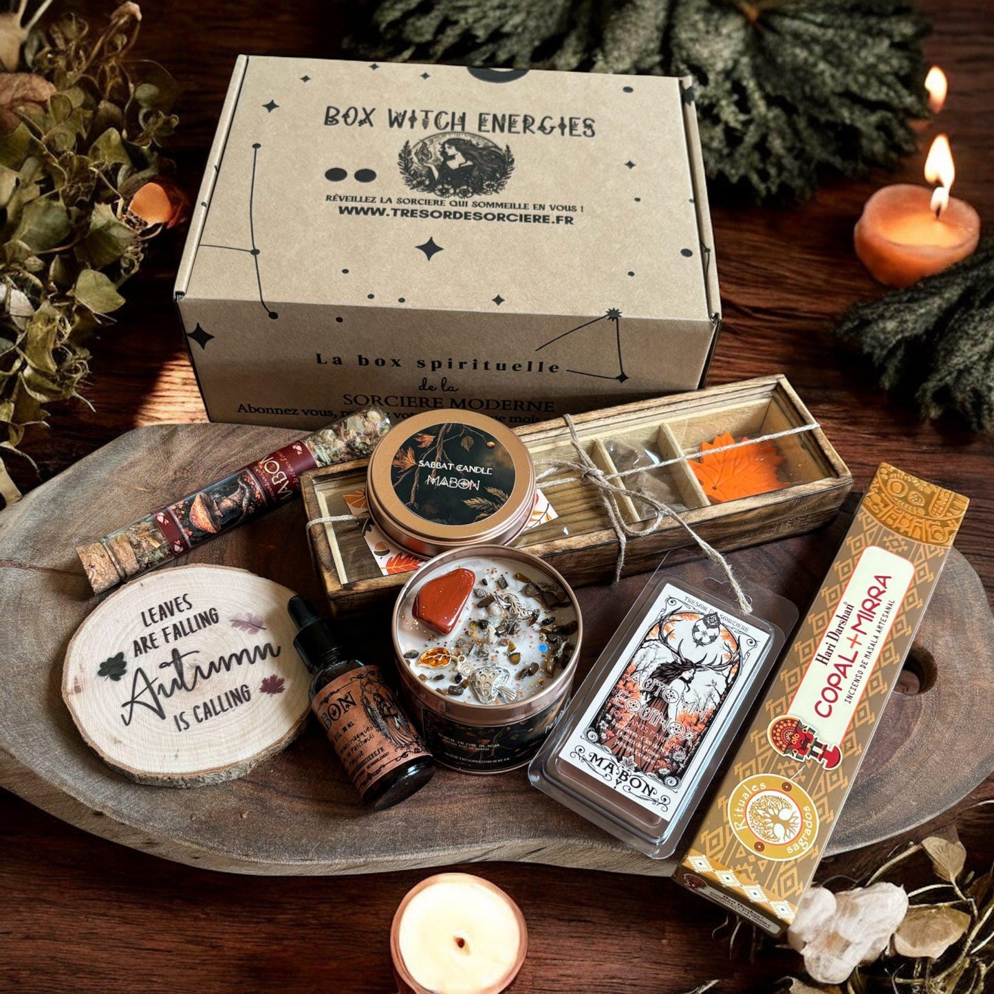 Box de Mabon, witch box Mabon, box sorcière, coffret de Mabon, rituel de Mabon