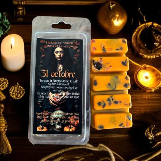 fondants de cire parfumés "31 octobre", fondants Samhain, sabbat de Samhain
