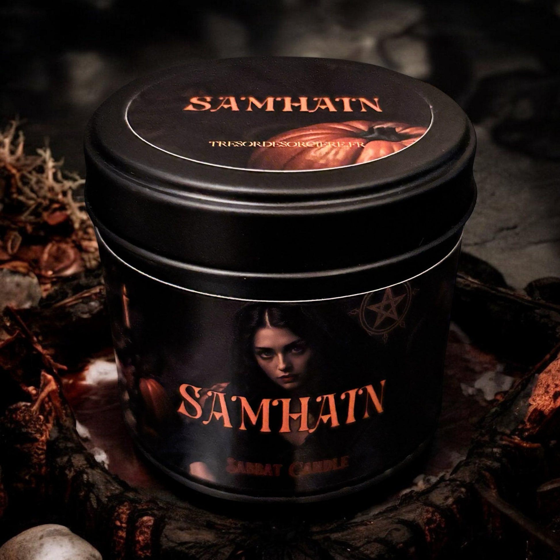 Box de Samhain, witch box samhain, coffret samhain, box sorcière, sabbat de Samhain, bougie de Samhain,