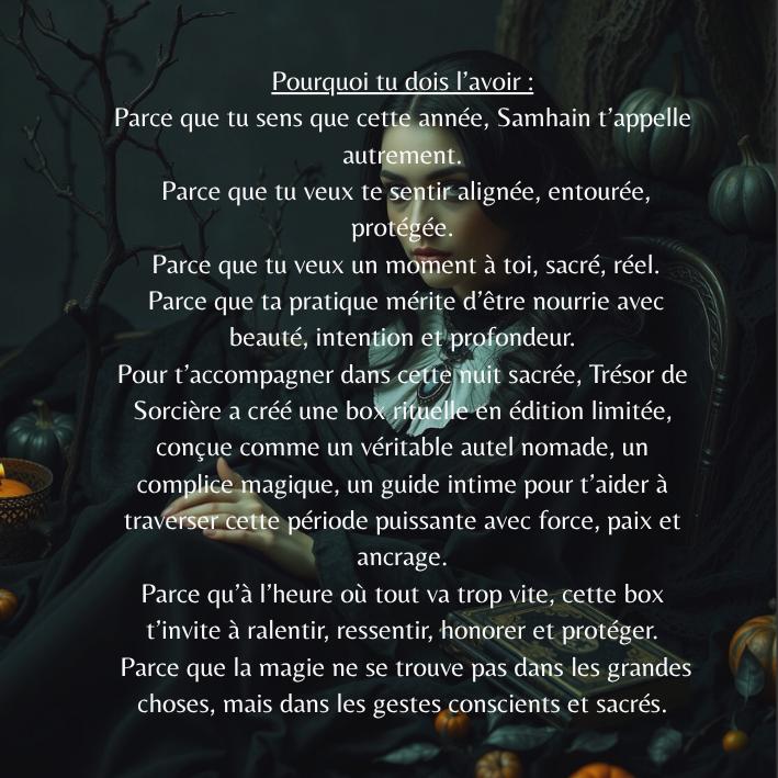 Coffret de Samhain, box de Samhain, sabbat de Samhain, box halloween, bougie samhain, encens samhain, box de Samhain, witchy box, witch box, box sorcière, box spirituelle, box ésotérique, sabbat de samhain, box halloween, witch, wicca, sorcière