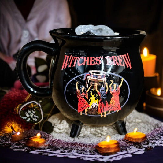 Bougie mug sorcière "witches brew", bougie artisanale, bougie sorcière