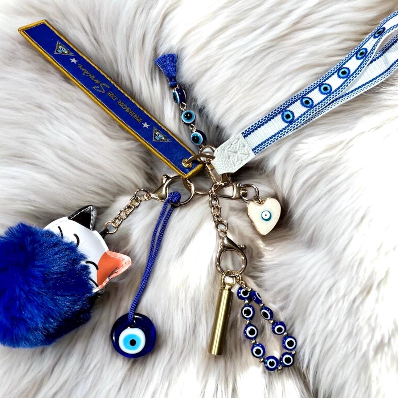 Porté clés Gri Gri, porte clés protection, porte clés magique, Gri Gri, porte clés œil de Nazar,