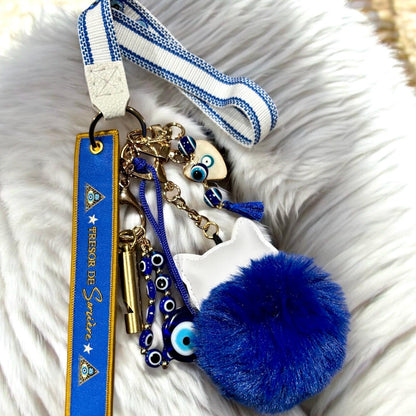 Porté clés Gri Gri, porte clés protection, porte clés magique, Gri Gri, porte clés œil de Nazar,