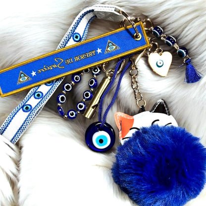 Porté clés Gri Gri, porte clés protection, porte clés magique, Gri Gri, porte clés œil de Nazar,