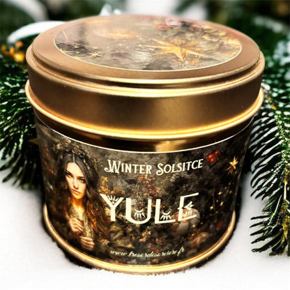 Bougie de Yule, sabbat de Yule, rituel de Yule, bougie rituel