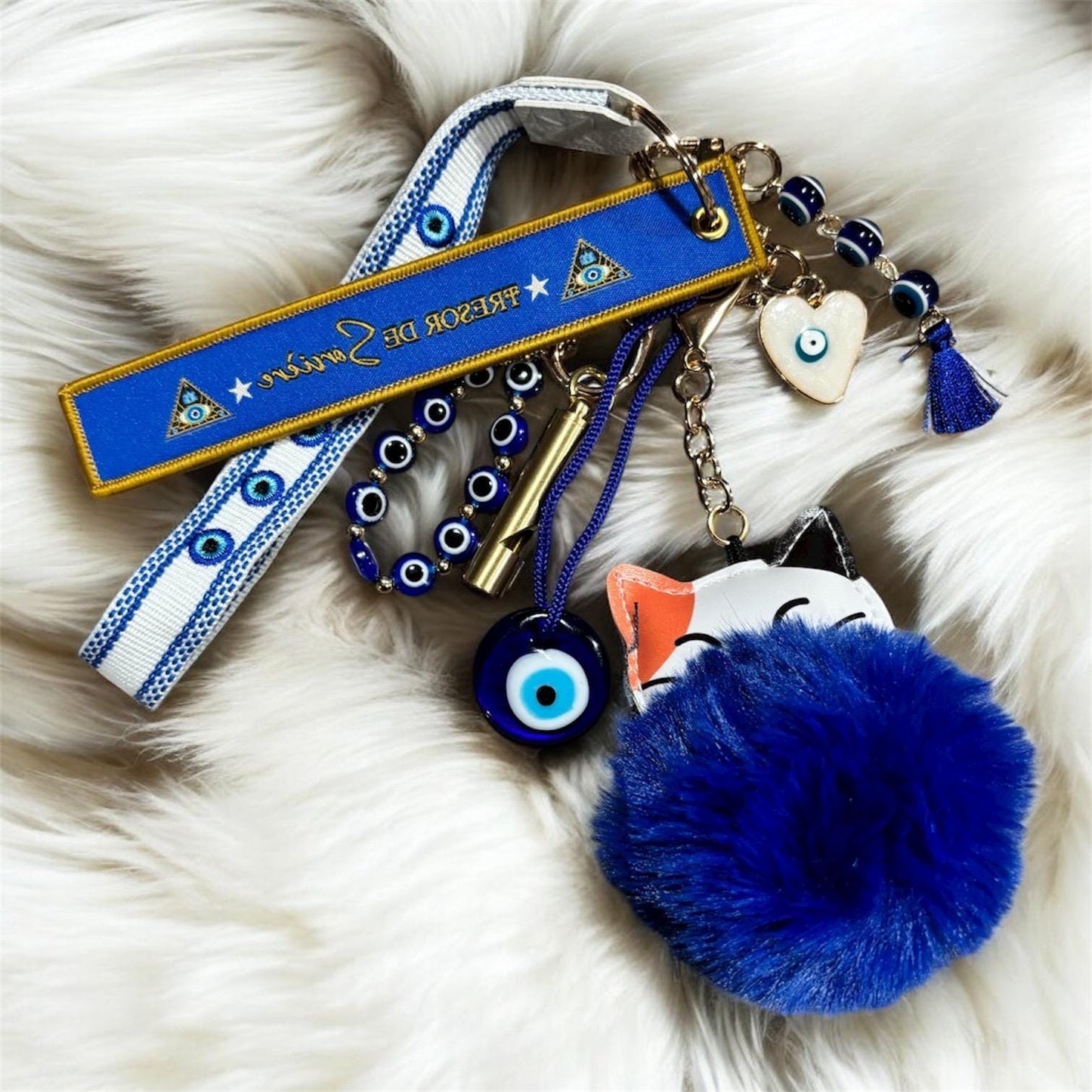 Porté clés Gri Gri, porte clés protection, porte clés magique, Gri Gri, porte clés œil de Nazar,