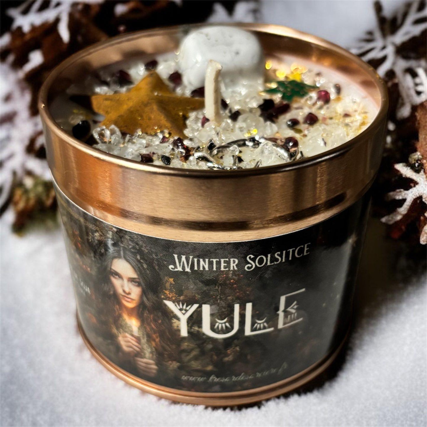 Bougie de Yule, sabbat de Yule, rituel de Yule, bougie rituel