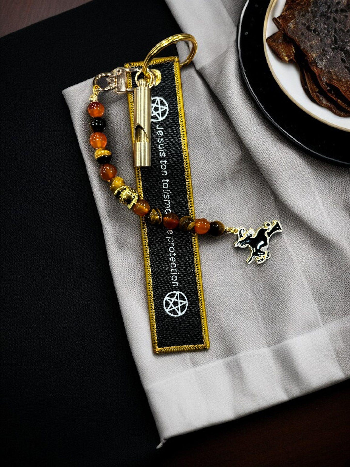 porte clés protection, gri gri protection, porte clés trésor de sorcière, gri gri porte clés