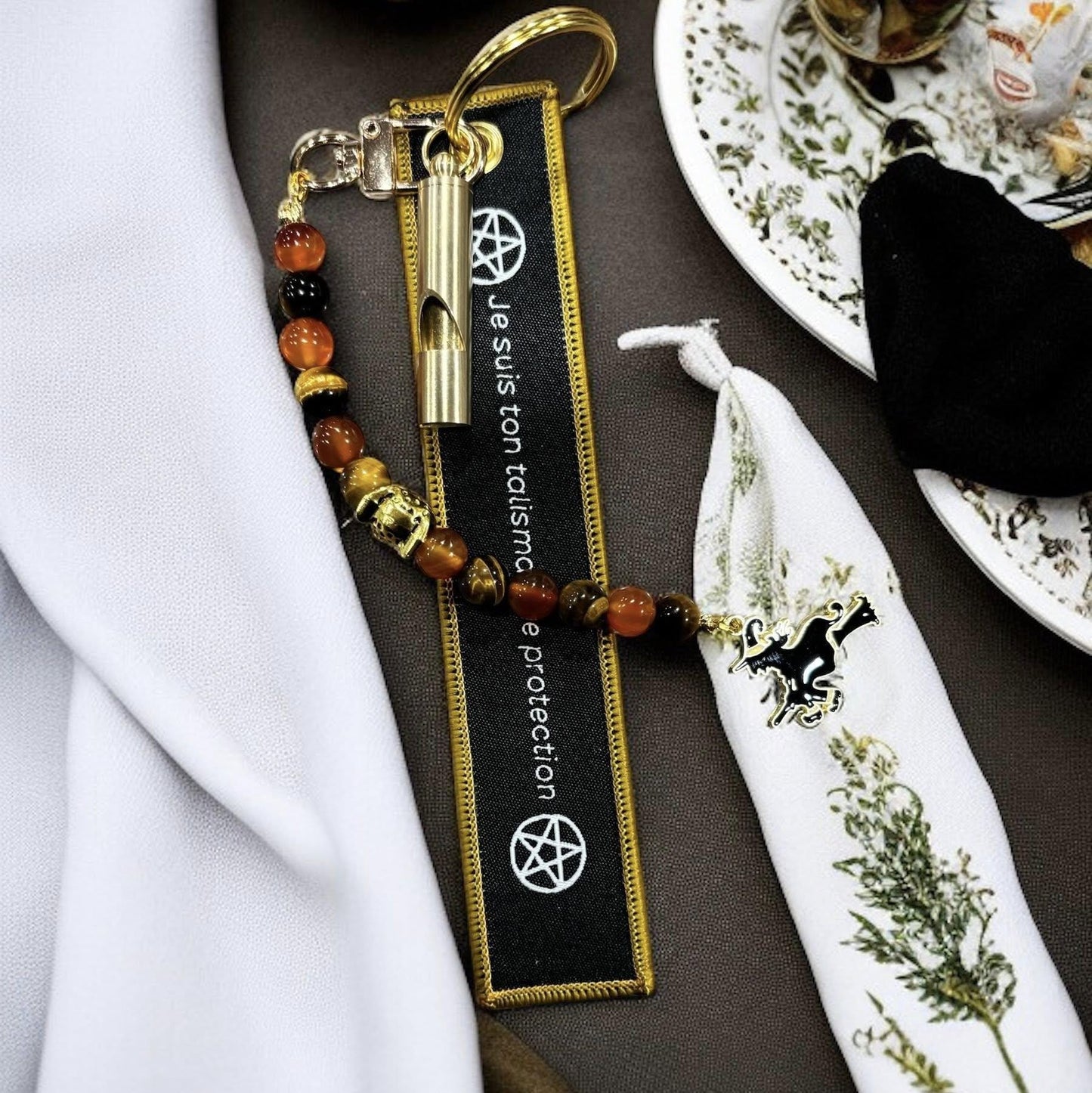 porte clés protection, gri gri protection, porte clés trésor de sorcière, gri gri porte clés